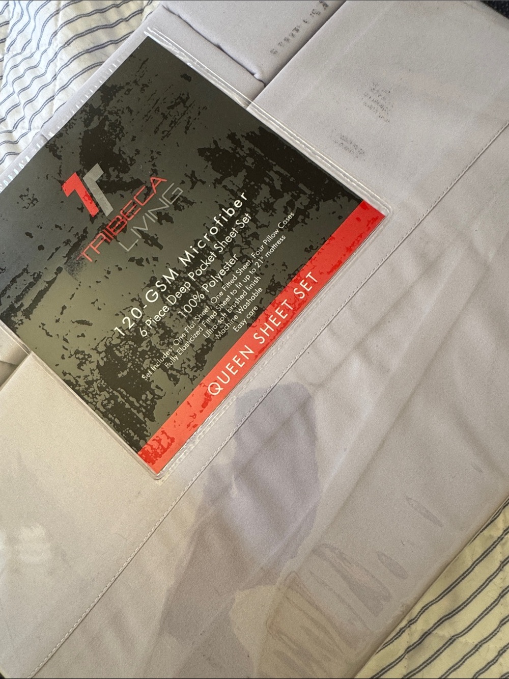 NEW deep pocket Queen Sheet Set - Light Gray